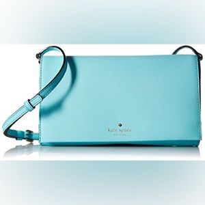 Kate spade light blue crossbody wallet (NWOT)